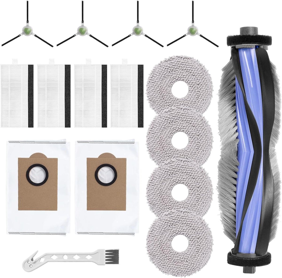 Robotstofzuiger Accessoireset - Onderhoudsset Vervanging - Robotstofzuiger Onderhoud - Specifiek Model - 22 x 16 x 6 cm - Niet gespecificeerd