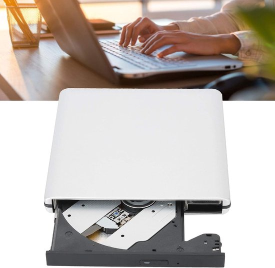 Externe DVD Brander - Draagbare Drive - Bestanden Archiveren - Plug and Play - USB 3.0 - Zwart — afbeelding 4