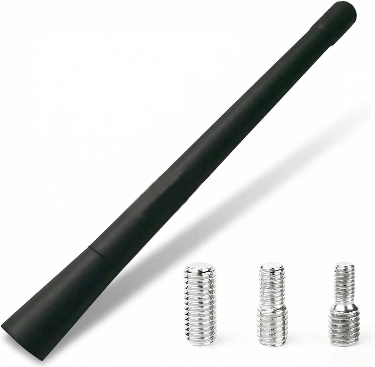 Mini-autoradioantenne 17,5 cm - universeel zwart - sterke ontvangst - vervangende dakmast - SnelShoppen