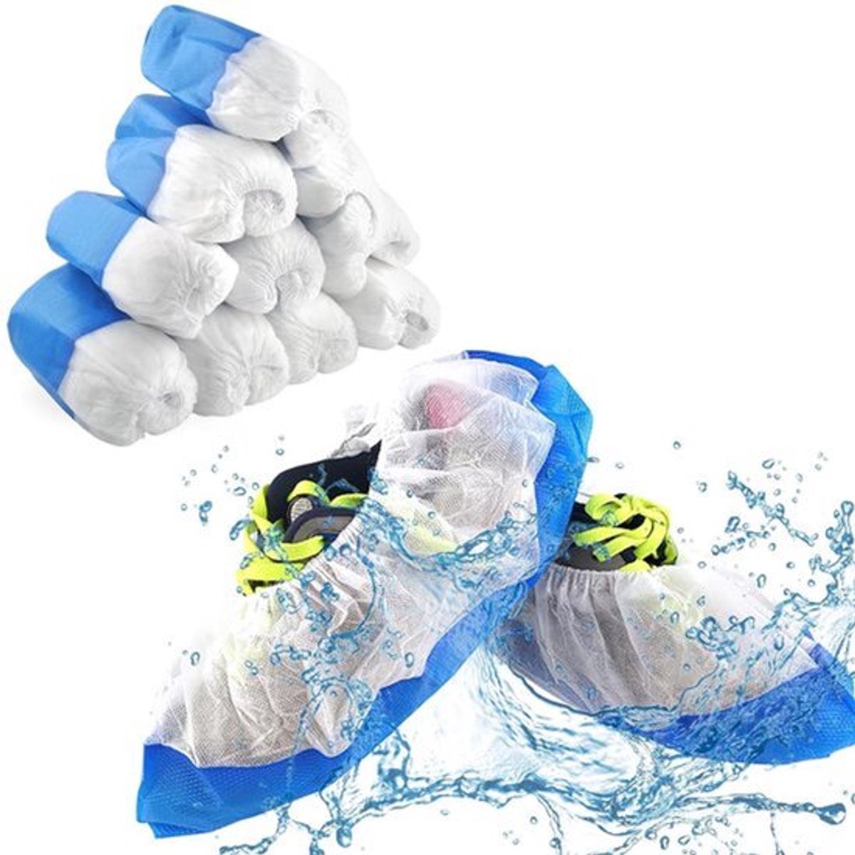 Herbruikbare CPE + PP Kunststof Overschoenen - Waterdicht en Eenheidsmaat