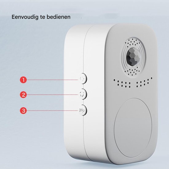 Deurbel Chime - Deur Alarm - Winkel Toegang - Intelligente Bewegingsdetectie - 9x5.7x4 cm - Oplaadbaar — afbeelding 4
