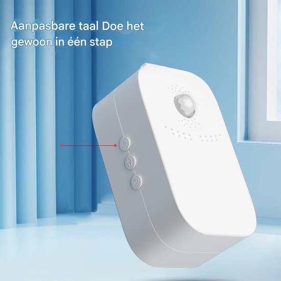 Deurbel Chime - Deur Alarm - Winkel Toegang - Intelligente Bewegingsdetectie - 9x5.7x4 cm - Oplaadbaar — afbeelding 3