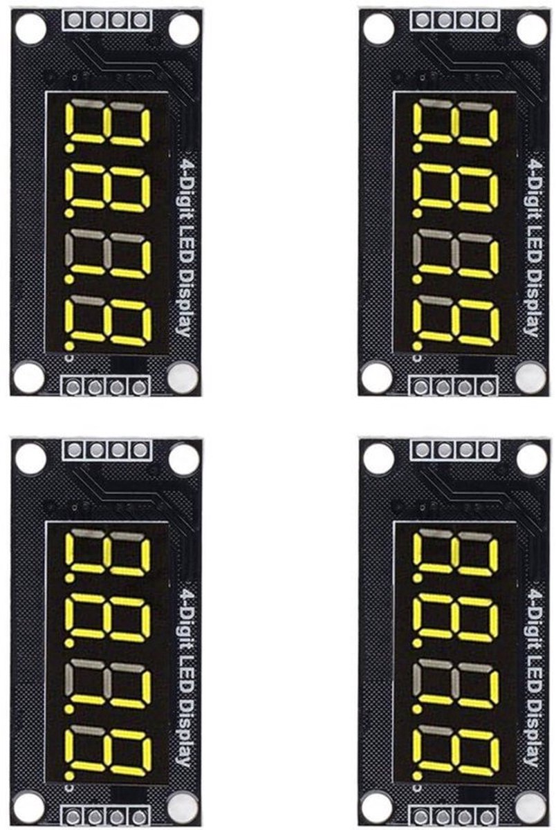 4 Sets Digitale Buis Display Module 4 Cijfer 7 Segment 0.36in Digitale Buis Drive Chip LED Display Module