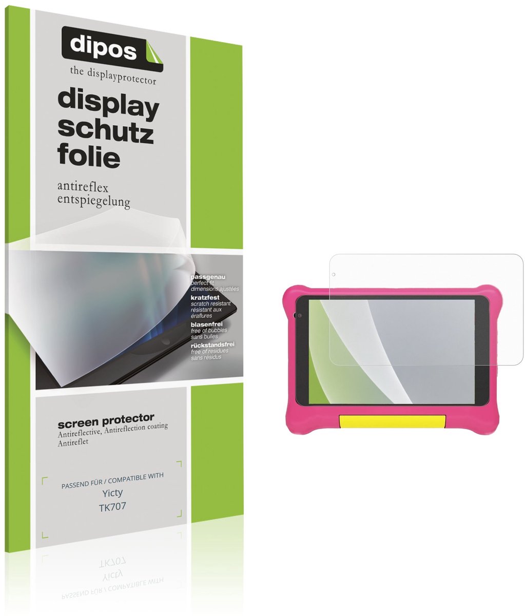 dipos – 2x Matte Beschermfolie geschikt voor Yicty TK707 | Krasbestendige & antireflecterende Screenprotector Ultra-Thin