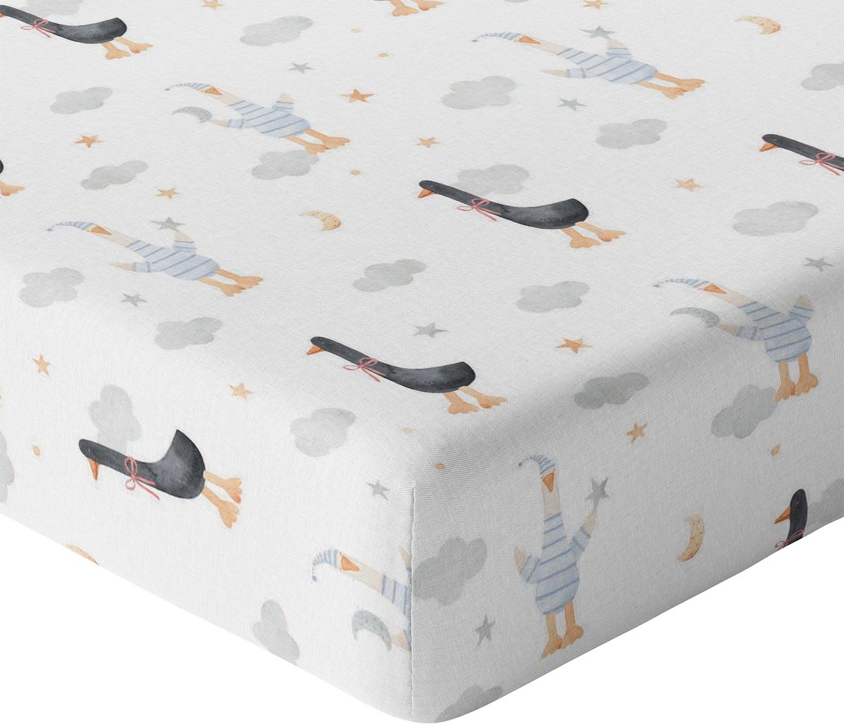 Hoeslaken Kinderbed 90x40cm met Elastiek, 100% Katoen