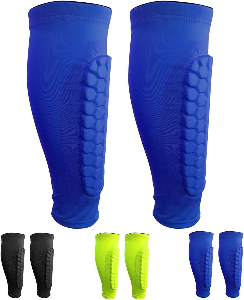 Scheenbeschermers mouwen, kuitbeschermende hoes professionele crashproof scheenbeschermers voor mannen, vrouwen en jongeren (zwart)