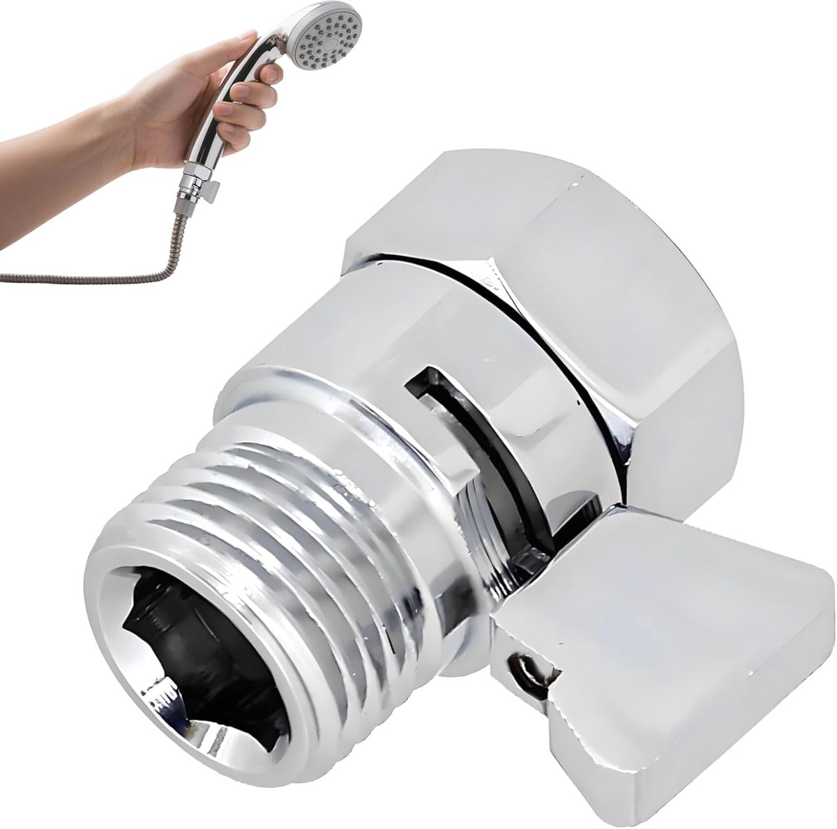 Afsluitventiel Voor Douchekop Van Hoek, Waterafsluitventiel 1/2 Inch Messing Onderdeel, Douche-Inverter, Voor Douchekop Handdouches Douche-Arm