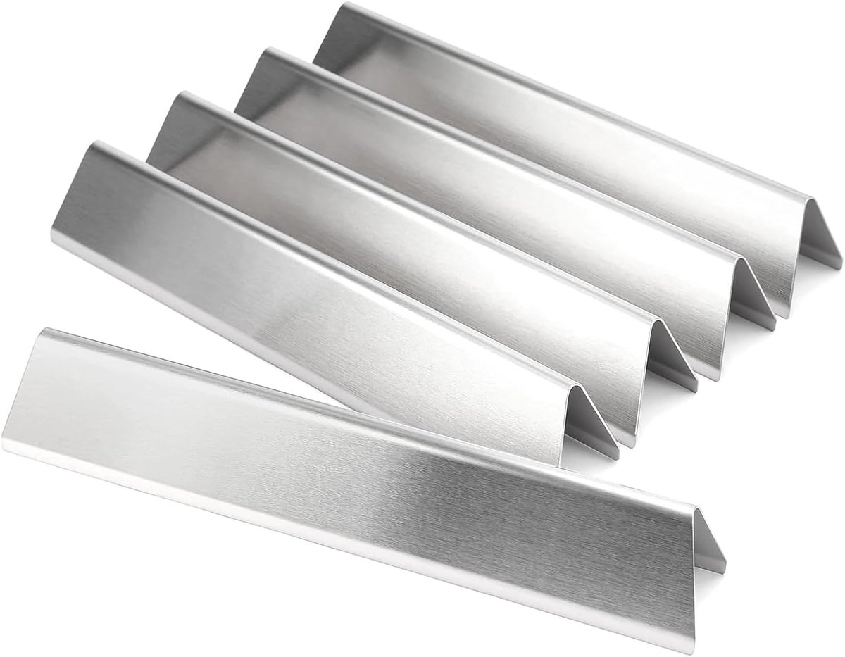 7636 roestvrijstalen flavorizer bars voor Weber Spirit I & II E/S-310 320 330-serie, 38,8 cm branderafdekking, aromarails voor Weber Spirit 300-serie, hitteschild, reserveonderdelen