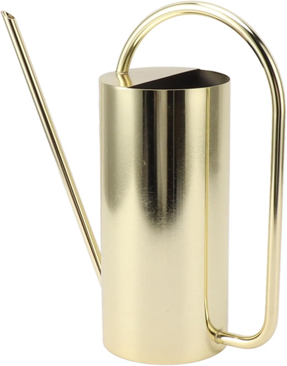 Gieter 1500 Ml Lange Uitloop, Duurzaam, Elegant Ontwerp, voor Gebruik Binnenshuis en Buitenshuis (Gouden kleur)