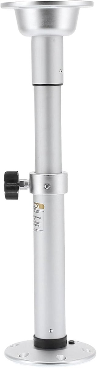 RV-tafelpoot, 19,3-31,8"verstelbare Boottafelpootbeugel, Aluminiumlegering Verwijderbare Camper RV-voetstuk Tafelpoot voor Boot, Camper, Jachten, Caravans, Campers, Campers, Enz