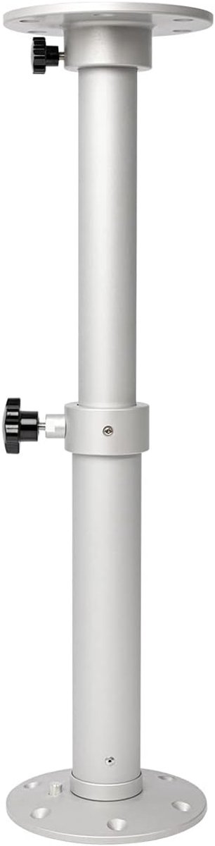 Verstelbare Tafelpoot, Camper Caravan Tafelstandaard 450-700mm 360° Draaibaar, RV Tafelpoot Telescopisch Verwijderbaar voor Camper/Caravan/Jacht/Camping/Boot/Luifel/Balkon/Familie