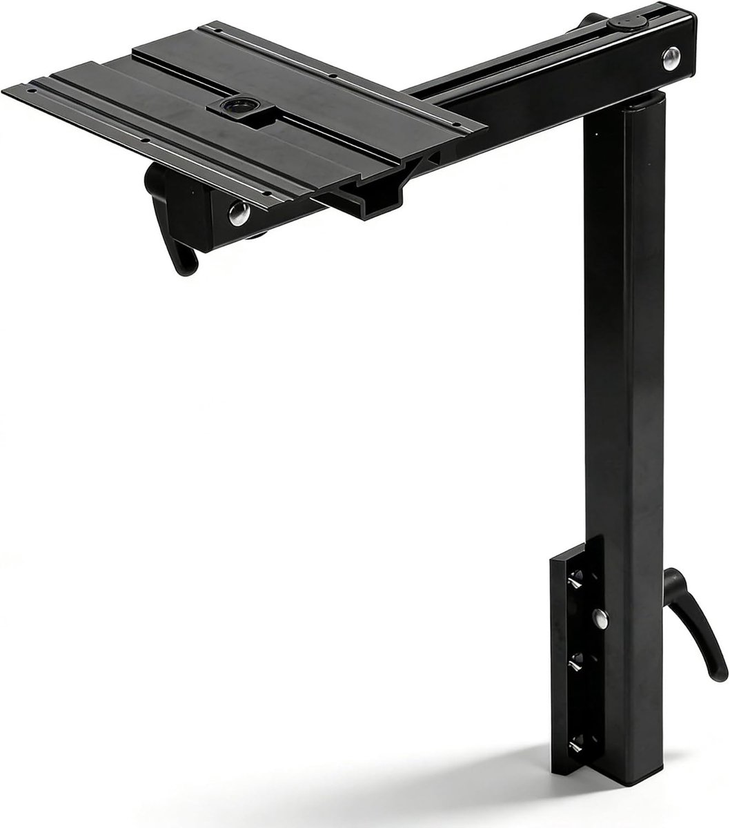 Rechthoekige Marine/RV Tafel, Afneembare Draaibare Tafelpoot 360° Rotatie, Afneembaar Tafelpoot Systeem voor RV, Boot, Ponton, Jachten Recreatieve Voertuig Boot