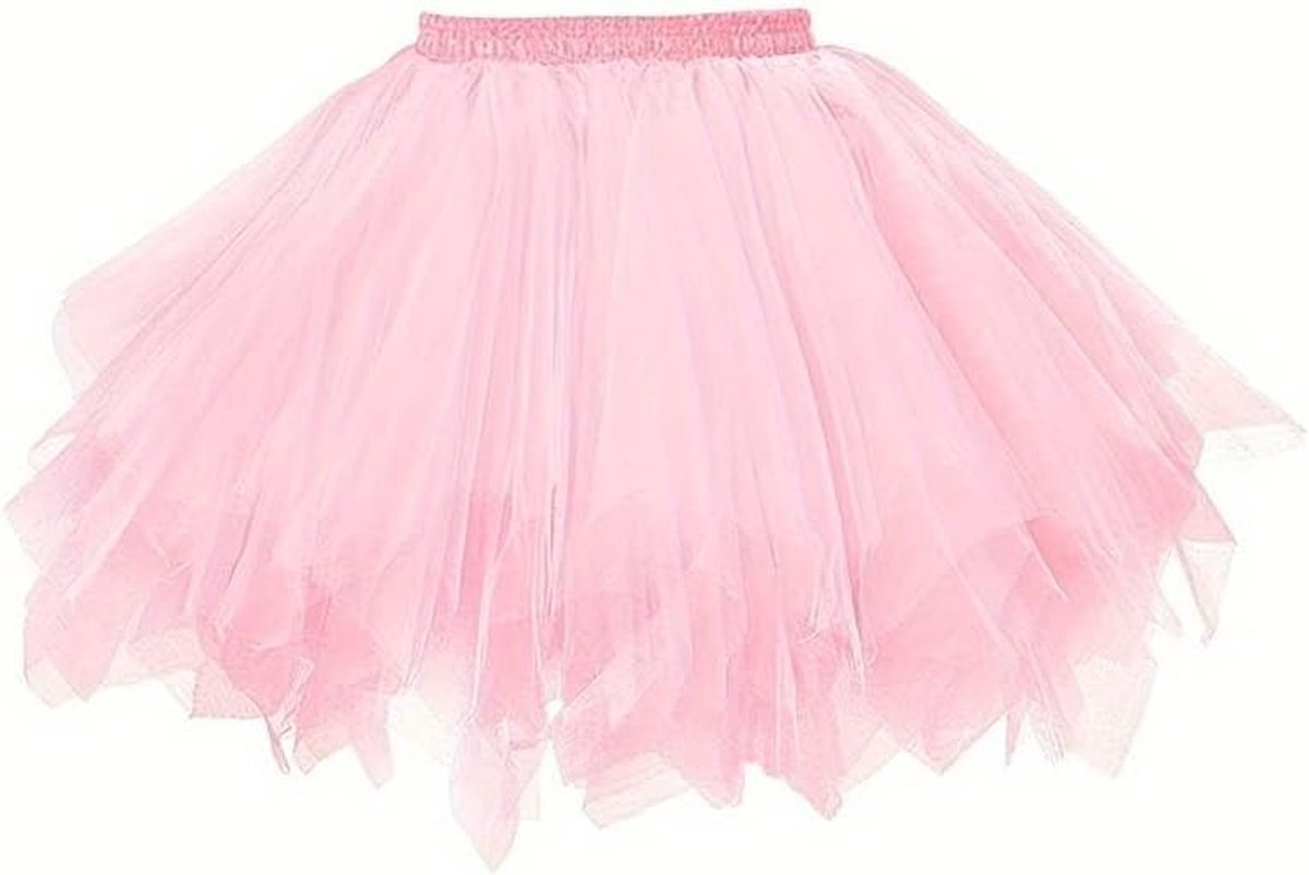 Volwassen Vrouwen 80's Tutu Rok Gelaagde Tule Petticoat Halloween Tutu