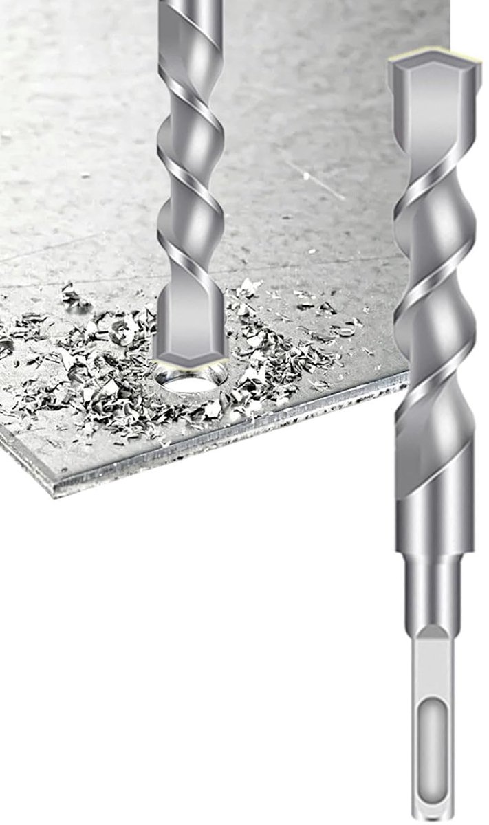 Betonboor voor bouwwerkzaamheden, universele hardmetaal, slagvast en duurzaam, cementboor, voor keramische potten, steen, cement, metselwerk, bouwplaats, plafond, wandplaat, fundering