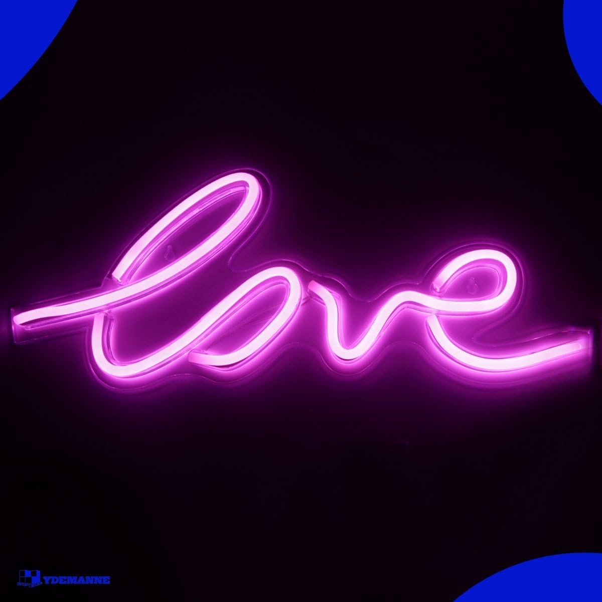 Neon Lamp - Love Pink - Inclusief Ophanghaken - Neon Verlichting - Unieke Sfeer voor Elke Ruimte - SnelShoppen
