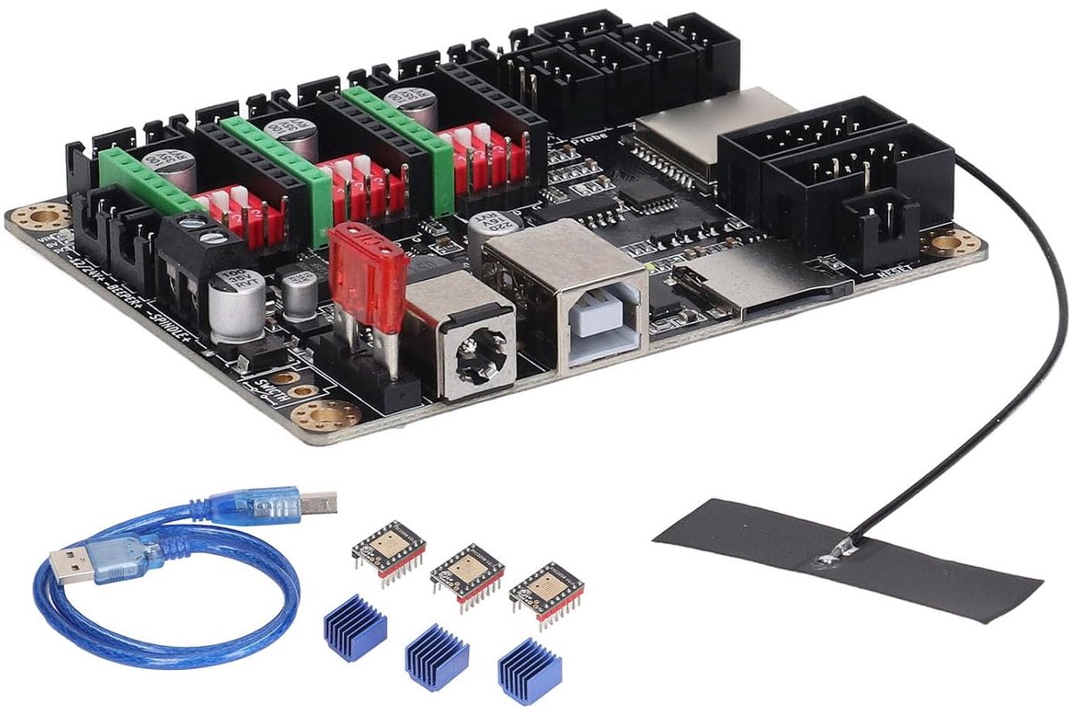 Moederbord, Lasergraveerder Besturingsmodule MKS DLC32 V2.1 32 Bit ESP32 WIFI GRBL TFT Lasergraveerder DIY Universeel Moederbord