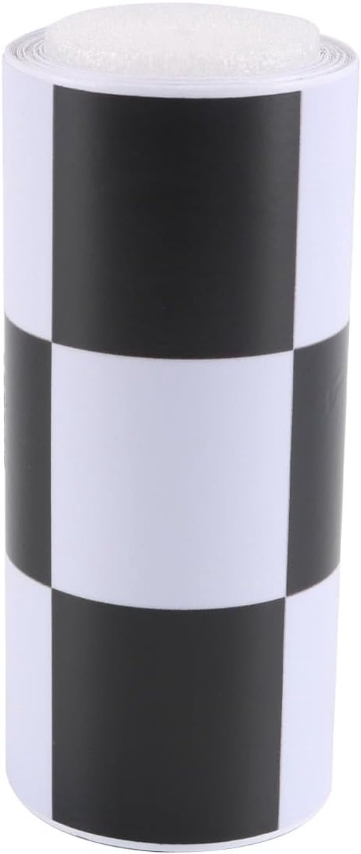 1 Rol PVC Muursticker Zwart-Wit Geblokte Sticker voor Badkamer Plint Tegellijst Winkel Muurrand DIY Decor