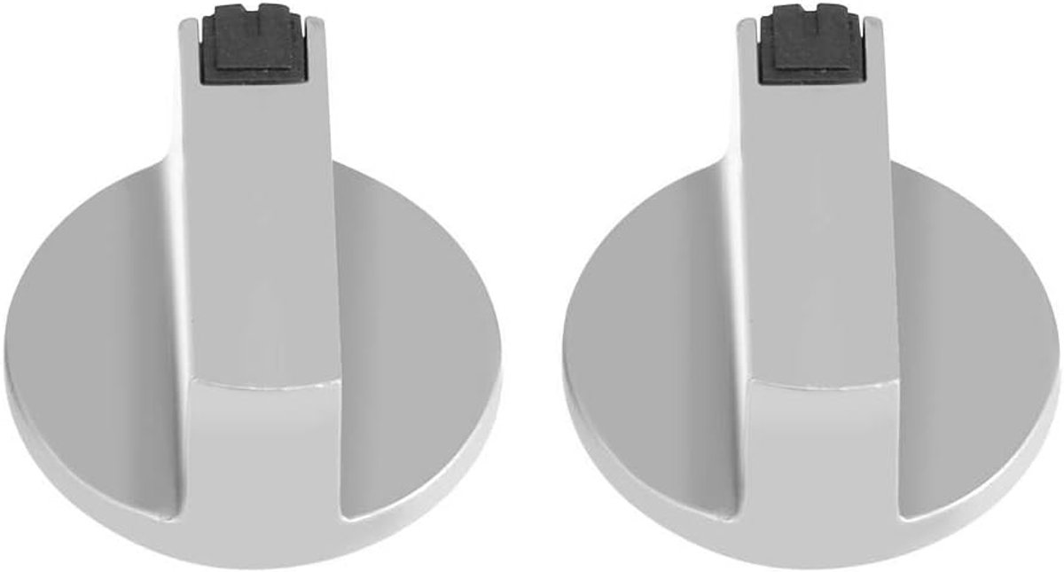 2 stks 6mm zinklegering thuis keuken gasfornuis knoppen fornuis oven kookplaat metalen schakelaar controle apparaat oppervlak vervanging deel knop voor fornuis oven elektrische kookplaat