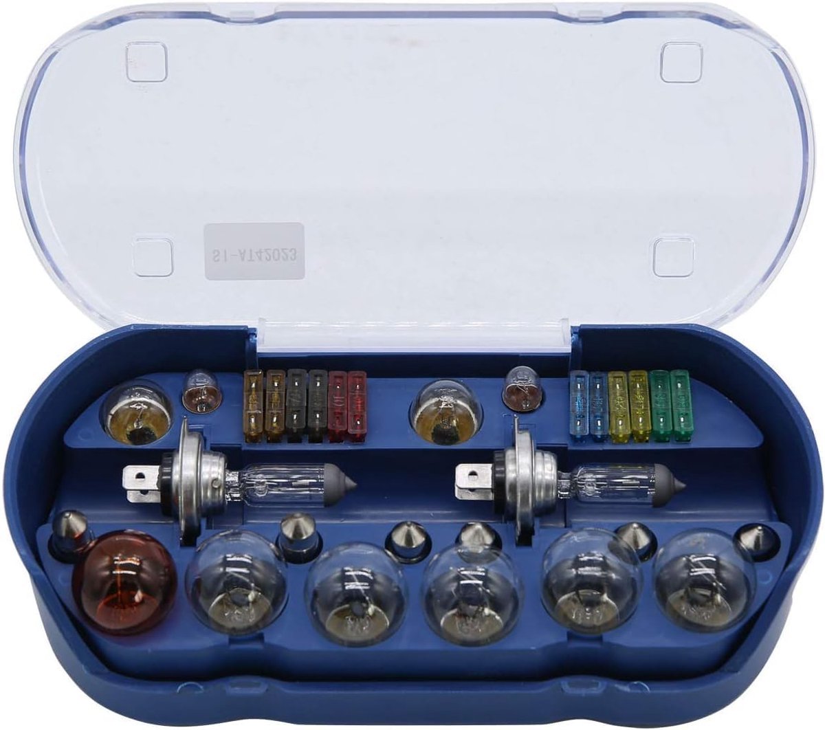 30-delige H7-reisset voor voertuigen, noodset voor auto's, bestelwagens, caravans, gloeilampen en zekeringen, 12 V