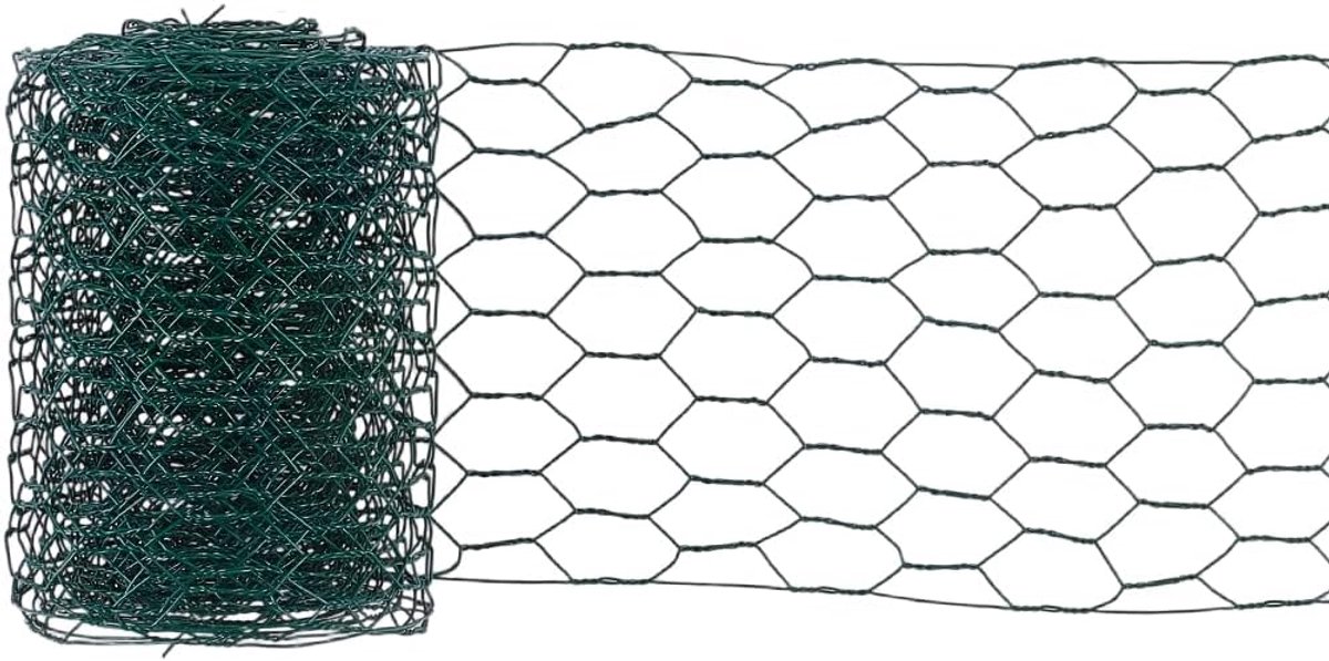 Bloemnet 9.5cm - Donkergroen ijzeren gaas - Decoratief voor bloemstukken - Ideaal voor DIY projecten - SnelShoppen