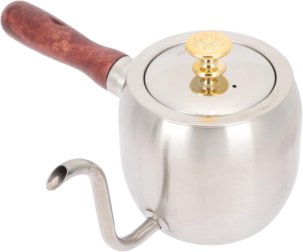 Koffie Waterkoker - Thee Ketel - Koffie Zetten - Zwanenhals Uitloop - 500 ml - Zilver