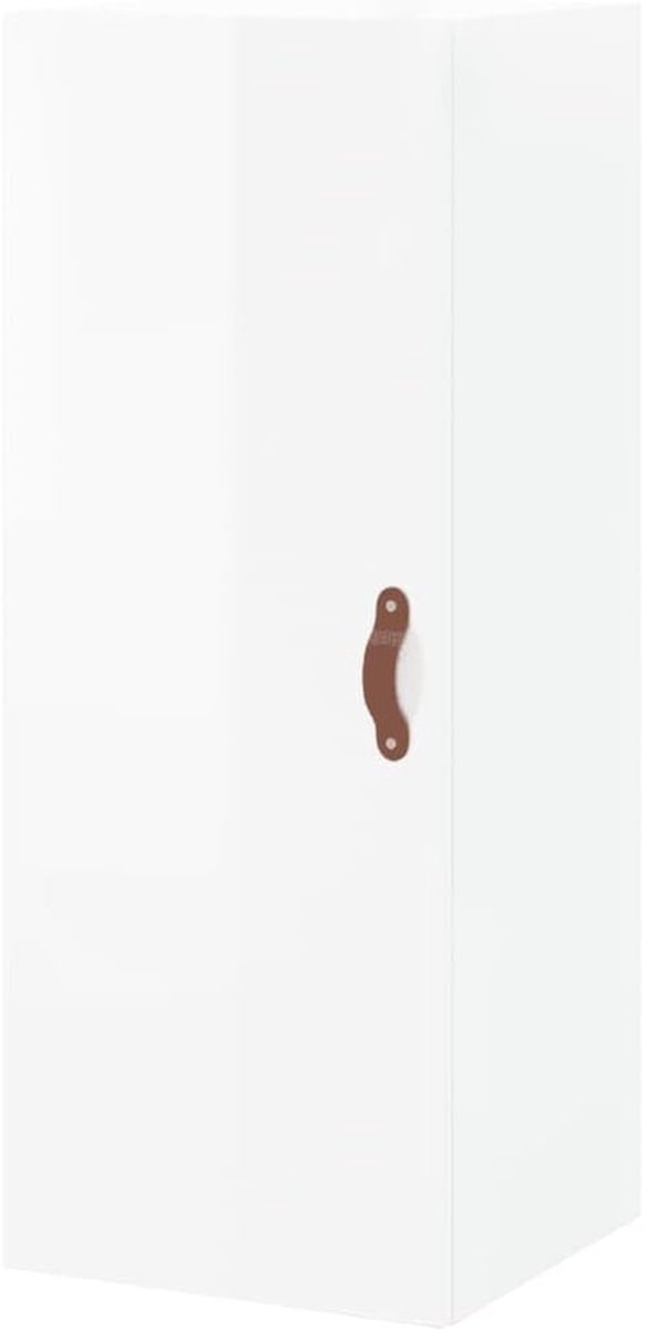 Hangkast - Muurkast Opbergkast - Ruimte Besparen - Elegant Ontwerp - 345x34x90 cm - Hoogglans Wit