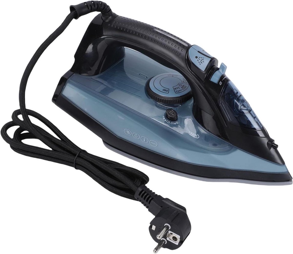 Stoomstrijkijzer Kleding - Kledingstomer Strijkbout - Kreukels Verwijderen - Antikalk Systeem - 380 ml Tank - Blauw