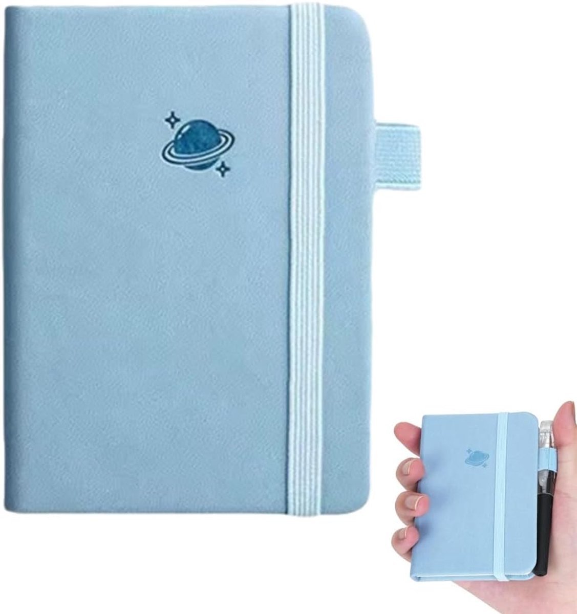 Notebook A7 - Leernotitieboekje - Blauw - Perfect voor school en kantoor - ShopVlot