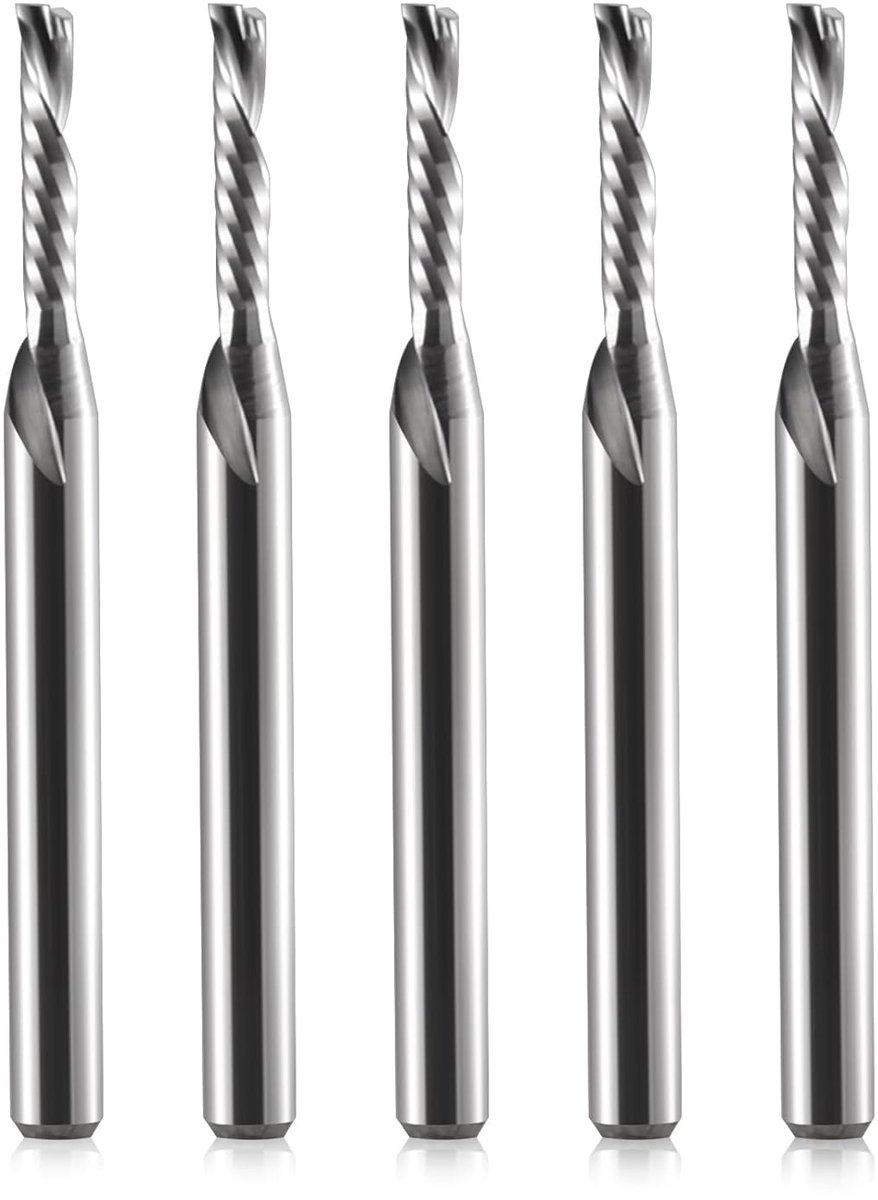 Milling Machine, CNC Milling Machine, Shank Milling Machine, 1/8 Inch Shank Diameter 2mm CED 10mm CEL 1 Groove Single - ShopVlot