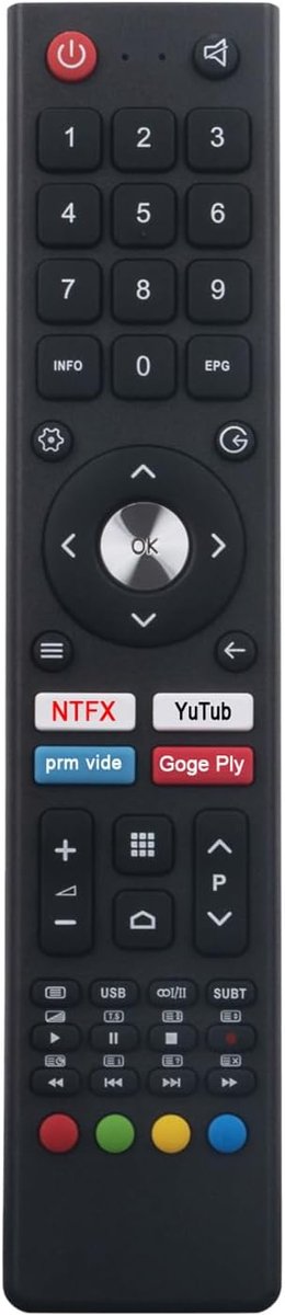 ALLIMITY Remote Control Replacement suitable for KUNFT STRONG SRT32HD5553 K5417H32H K5419H43U K5418H40F K5416H24H - ShopVlot