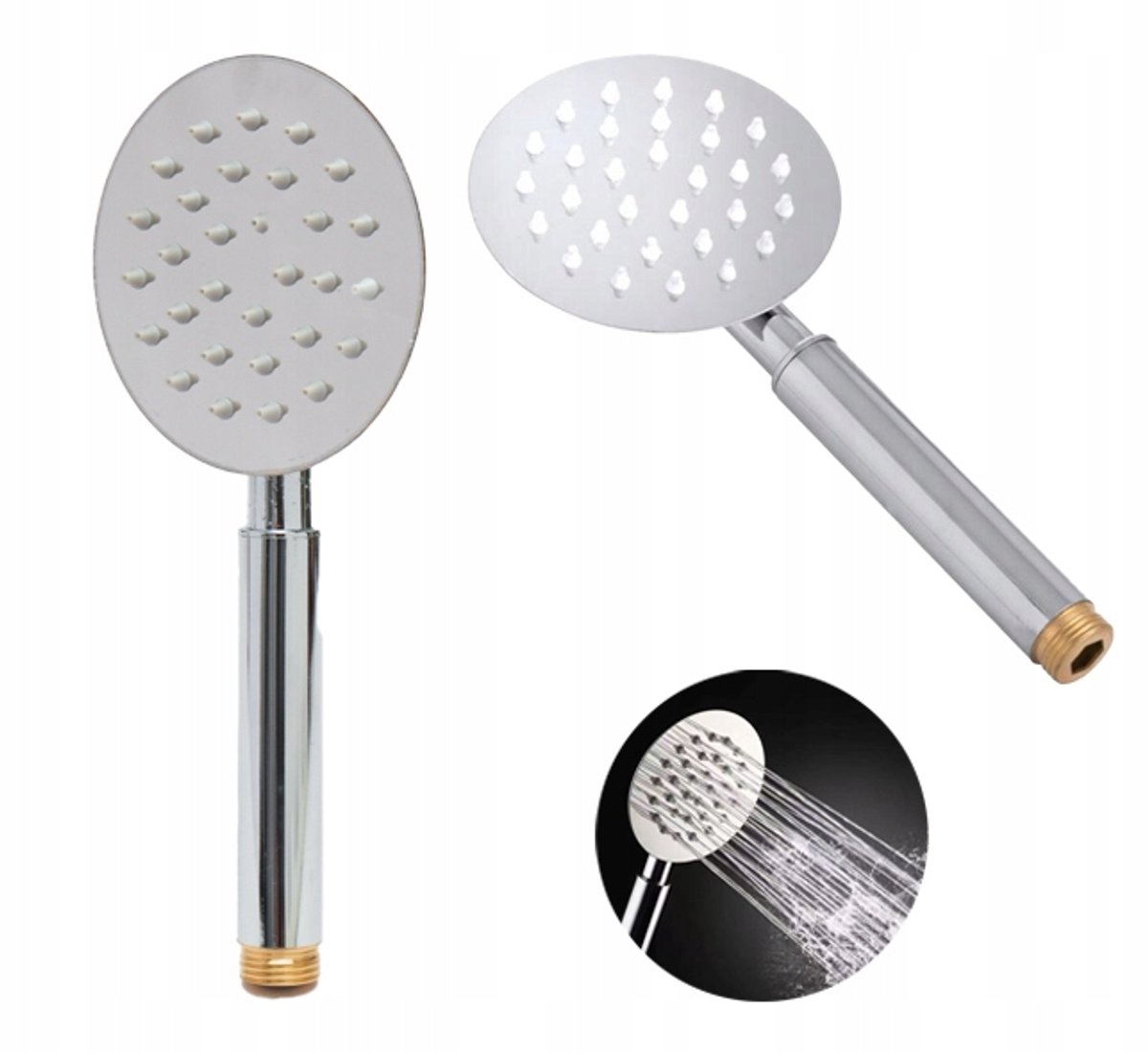Douchekop Rond RVS Chroom Ultra Slim - 10cm Diameter