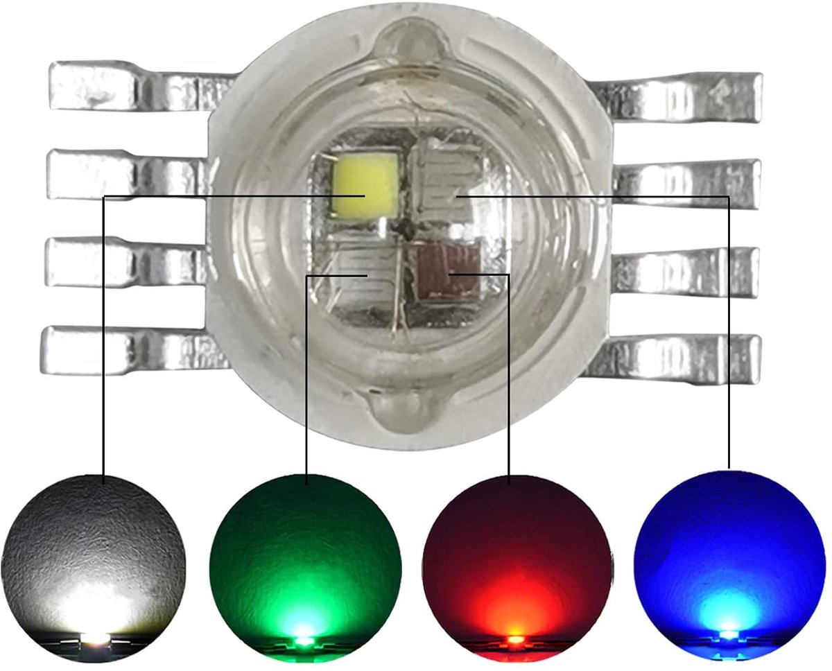 LED Beads 12W RGBW 4in1 - Pack van 20 - Kleurvariaties - Perfect voor LED Verlichting - ShopVlot