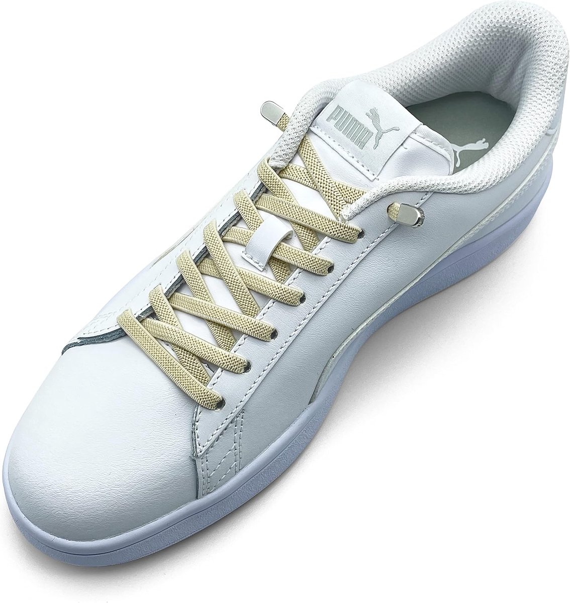 Elastische veters zonder strikken - 4 stuks voor 2 paar schoenen - stijlvol met tips - ShopVlot