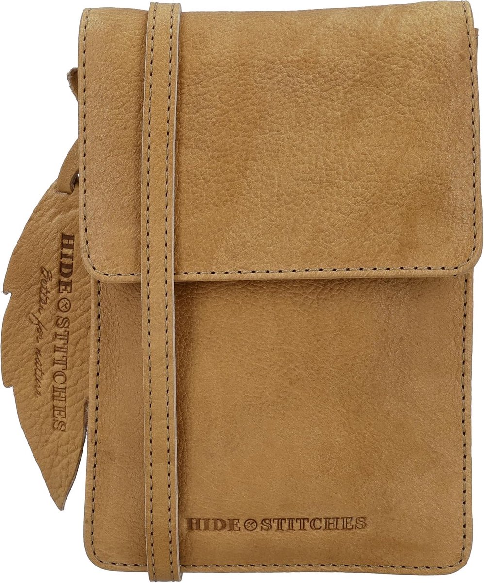 Telefoontas met portemonnee - 100% leer - mini crossbodytas - stijlvol en praktisch - ShopVlot