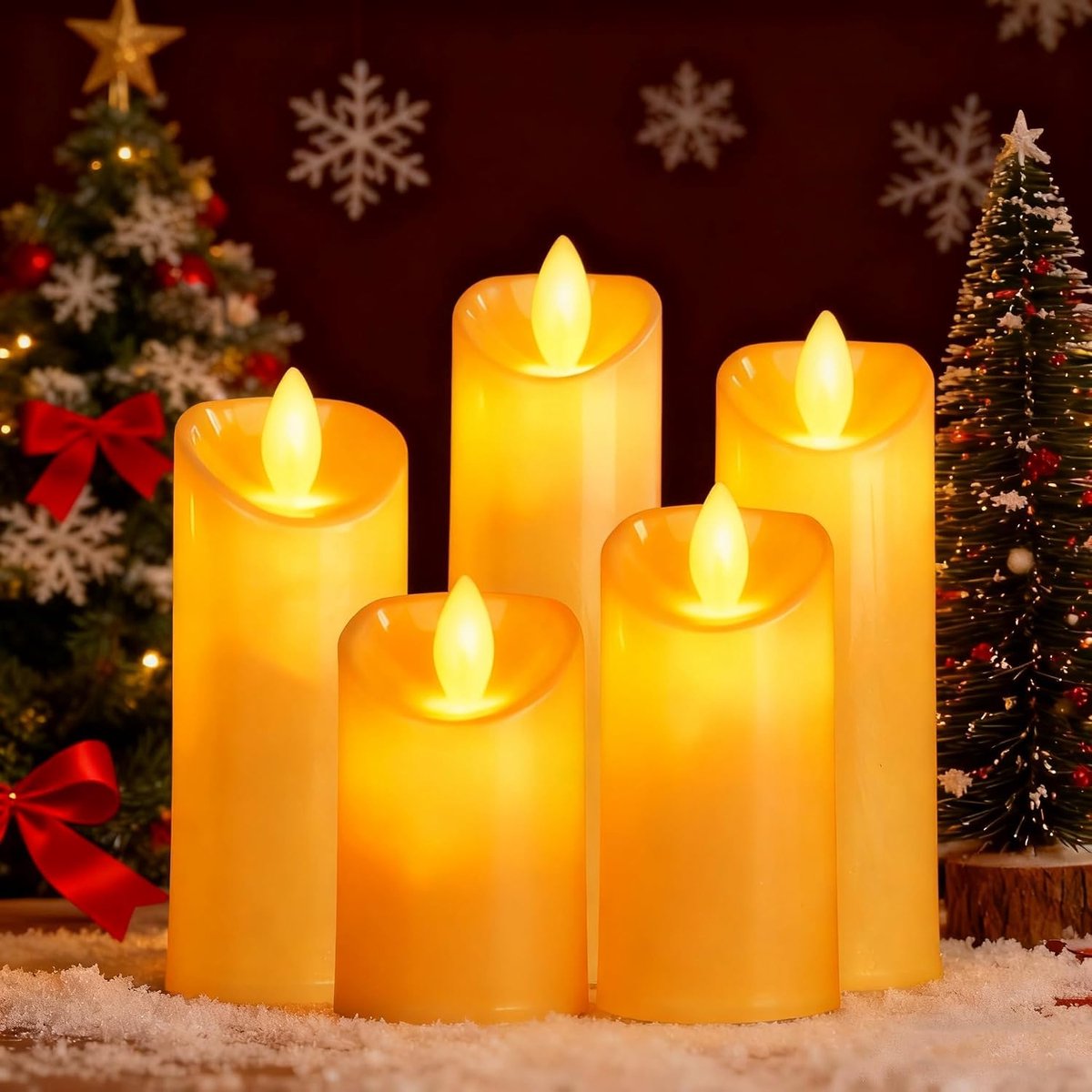 LED Wax Kaarsen - Realistisch Dansend - Veilig zonder Vlam - Sfeervolle Verlichting - ShopVlot