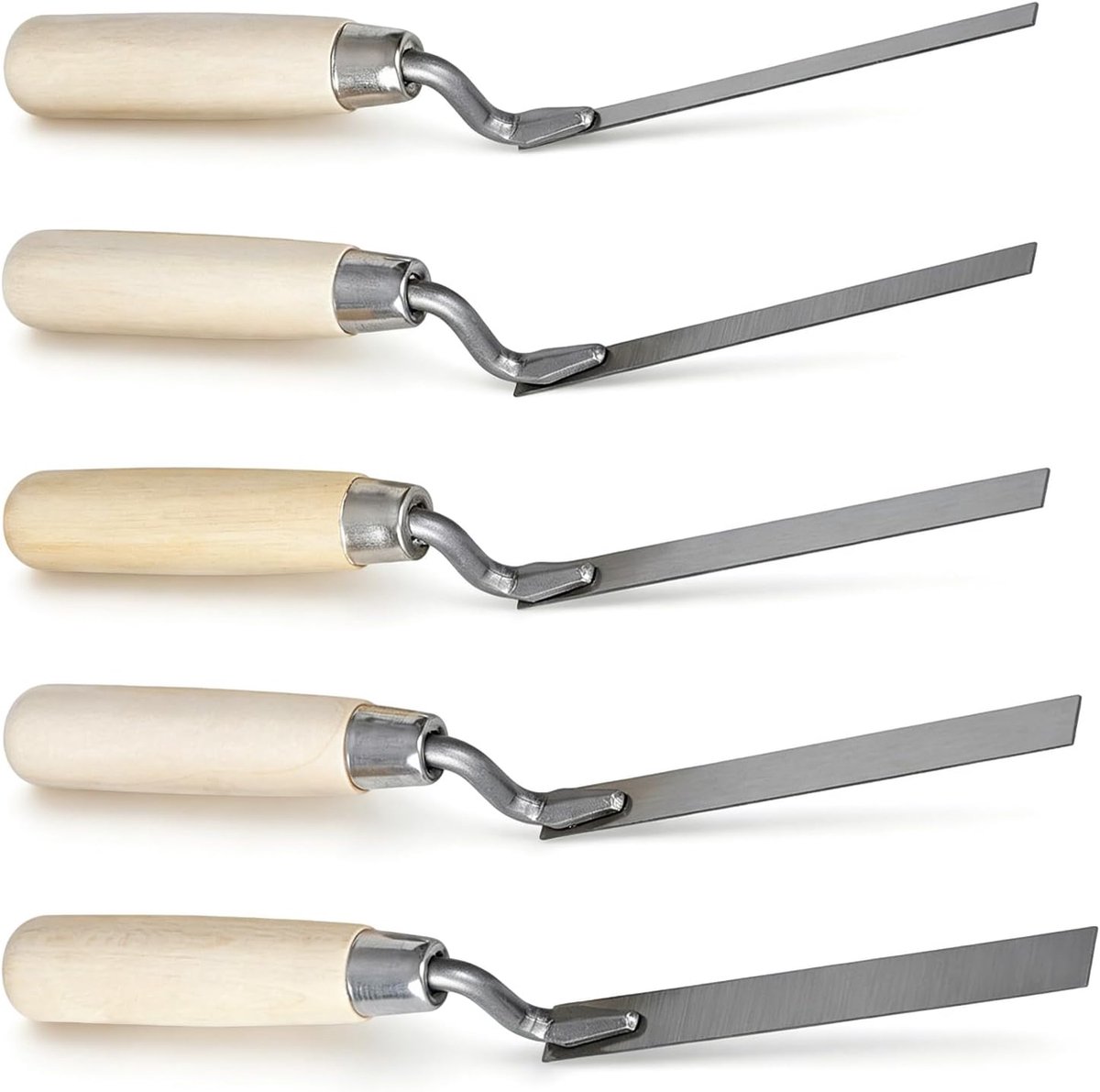 voegentroffelset 5 stuks - 6, 8, 10, 12, 14 mm - koolstofstaal - sterke vingers voor metselwerk - ShopVlot