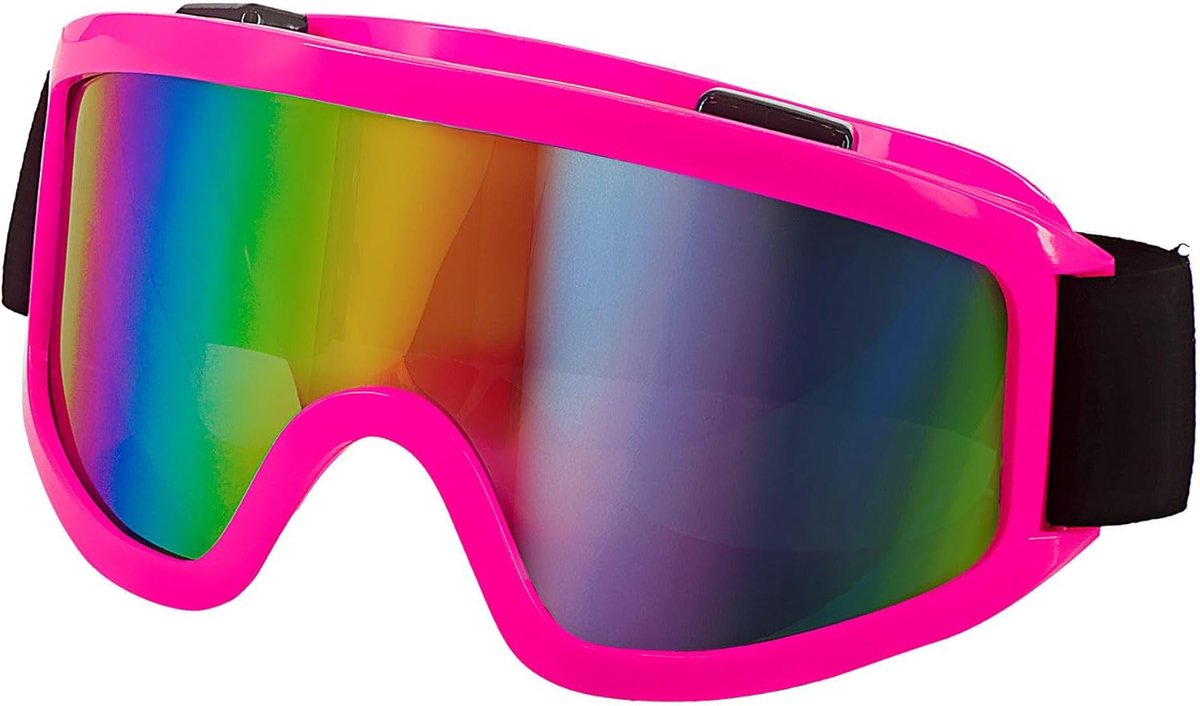Skibril snowboardbril - verschillende kleuren - jaren 80 stijl - perfect voor carnaval - ShopVlot