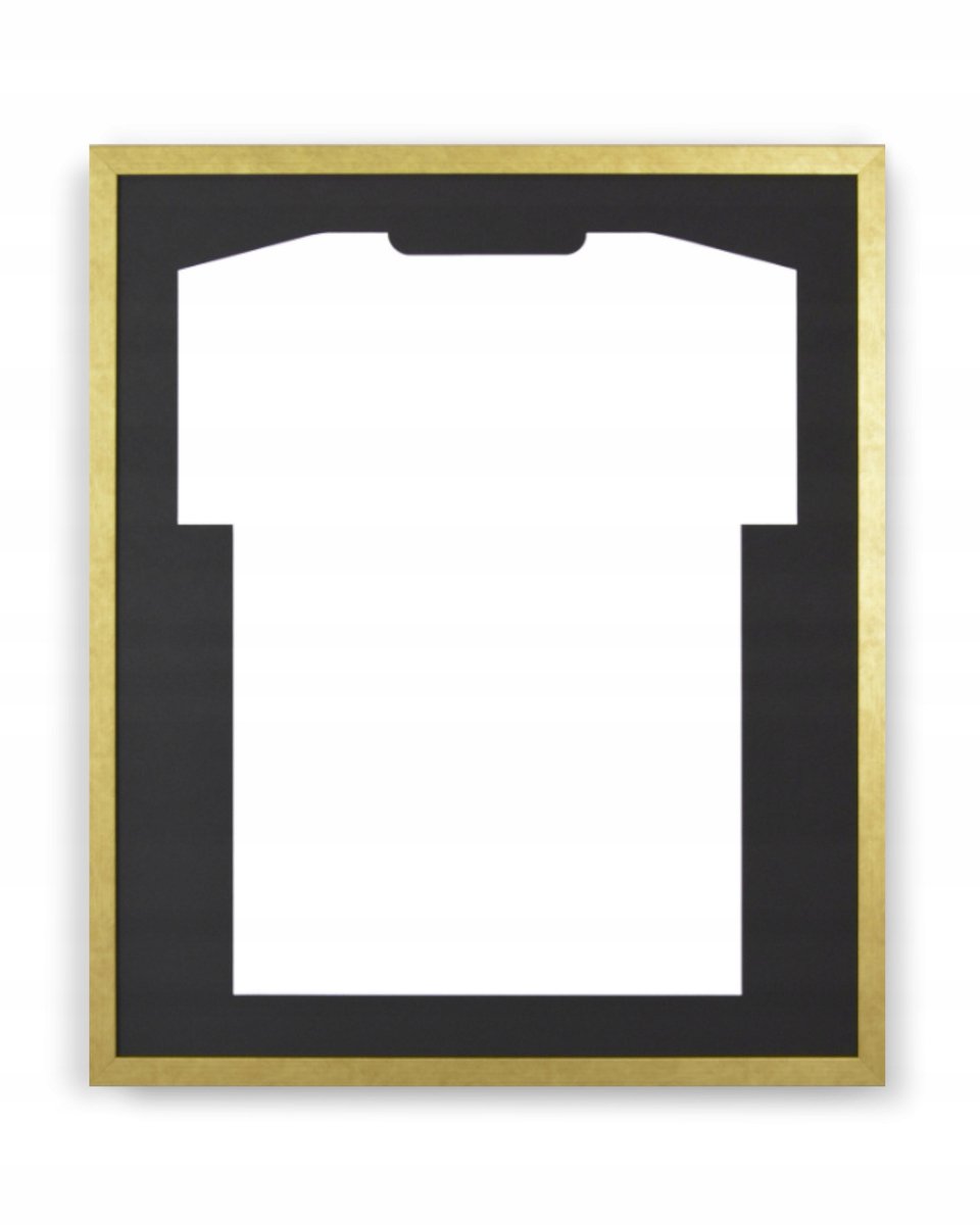 Gouden fotolijst voor sportshirt - 62x52 cm - Uniek cadeau