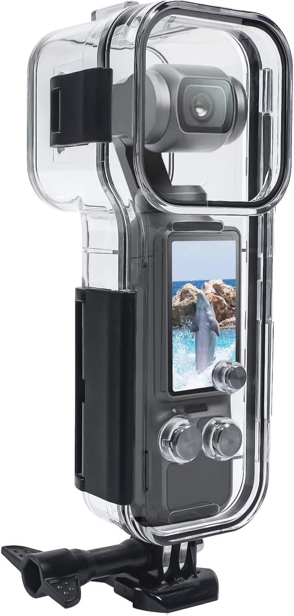 Waterdichte behuizing voor DJI Osmo Pocket 3 - Duikcover tot 45/147FT - Schokbestendig en transparant - ShopVlot