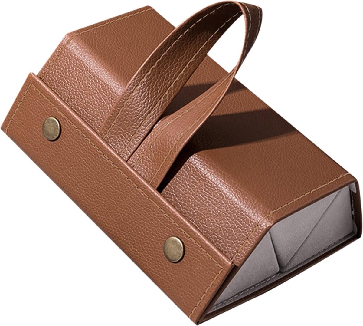Zonnebril Organizer - Bruin - Opbergbak voor 3 brillen - Ideaal voor bescherming en opslag - ShopVlot