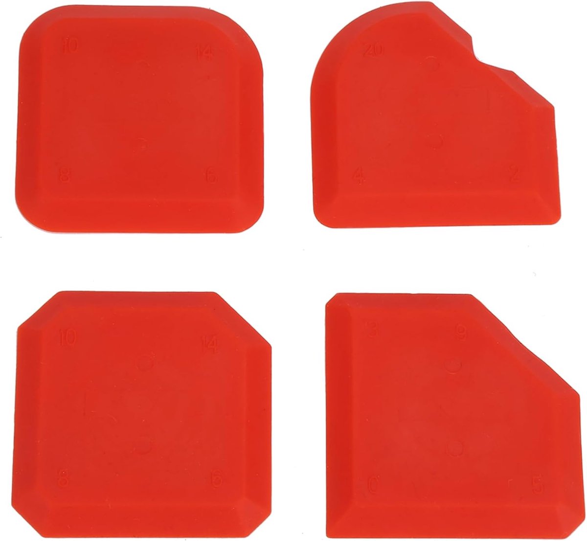 Silicone caulking tool kit 4-delig - silicone sealant remover - perfecte afwerking - geschikt voor elke klus - ShopVlot