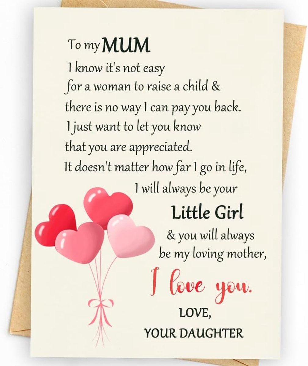 Verjaardagskaart voor mama 15x10 cm - Premium kwaliteit - Lege binnenkant - Persoonlijke boodschap - ShopVlot