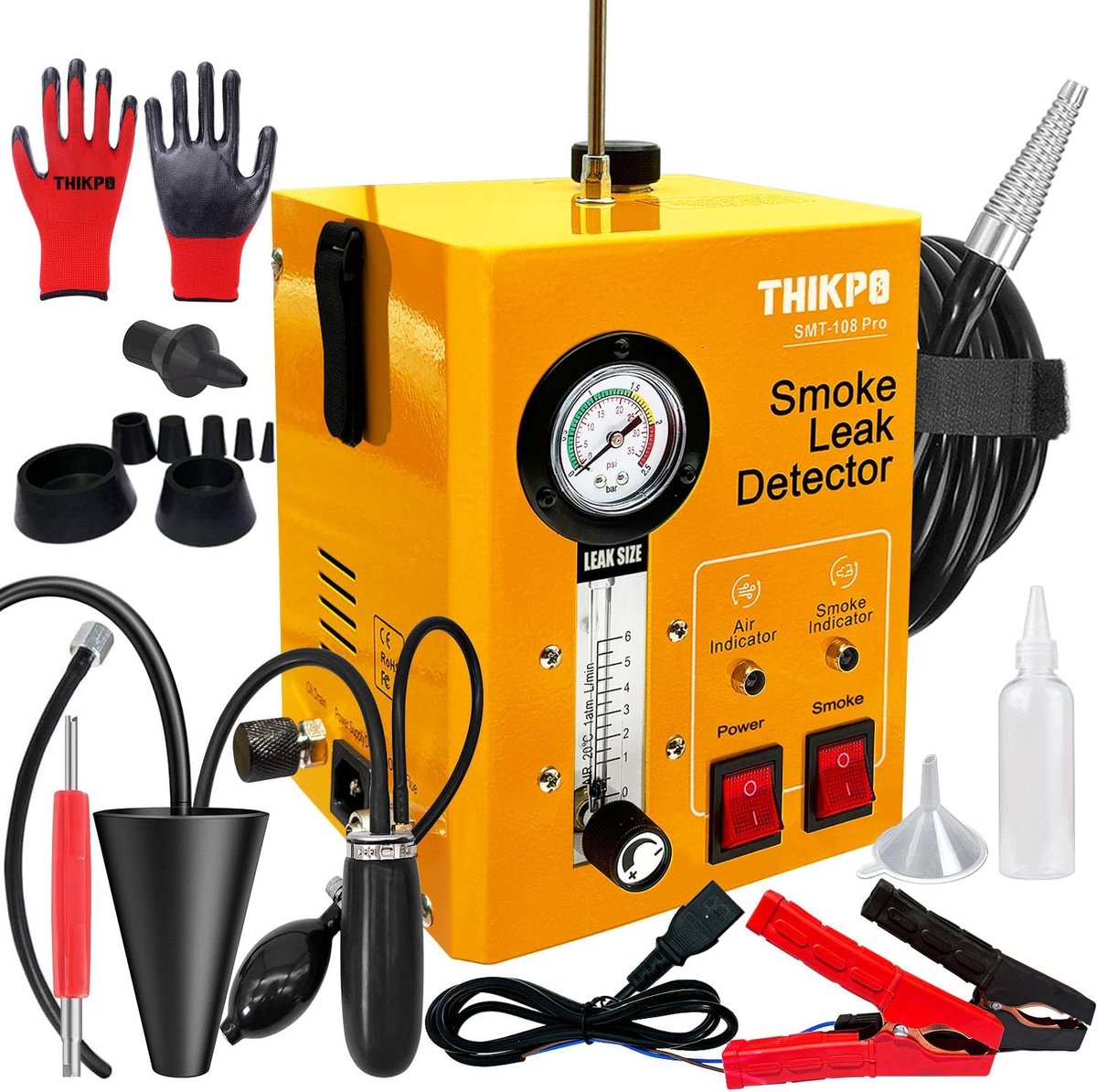 Rookmachine voor auto 12V - Leckendetector met drukdisplay - Dubbele modus - Ideaal voor het opsporen van lekkages - ShopVlot