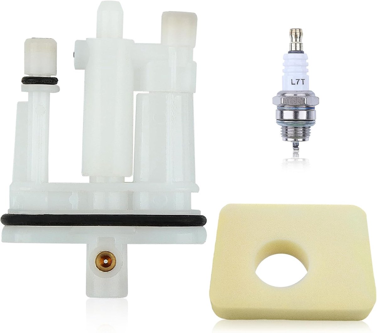 Hoofdsproeierset carburateur - OEM vervanging 592792 596522 - inclusief luchtfilterwatten en bougie - ShopVlot