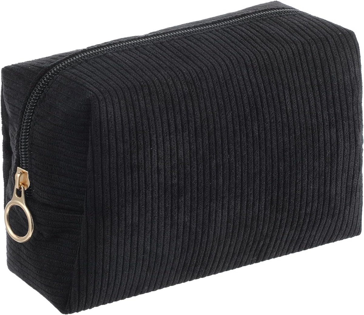 Make-uptas dames klein - zwart - grote inhoud - multifunctioneel reisaccessoire - ShopVlot