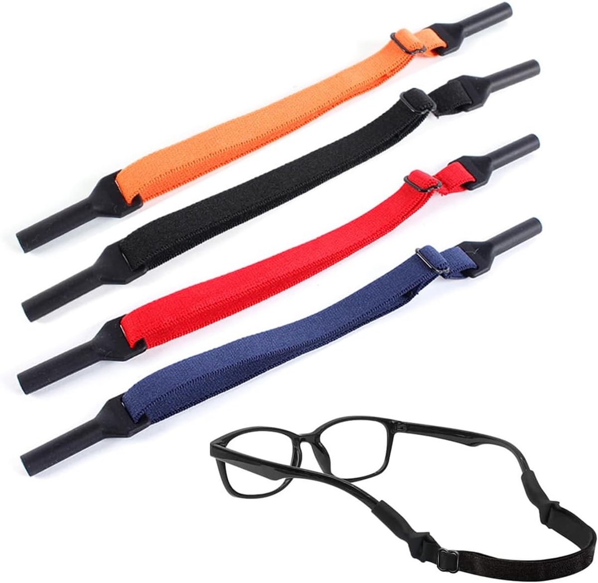 Brilhouder 4 stuks - verstelbaar - antislip - ideaal voor sport en lezen - SnelShoppen