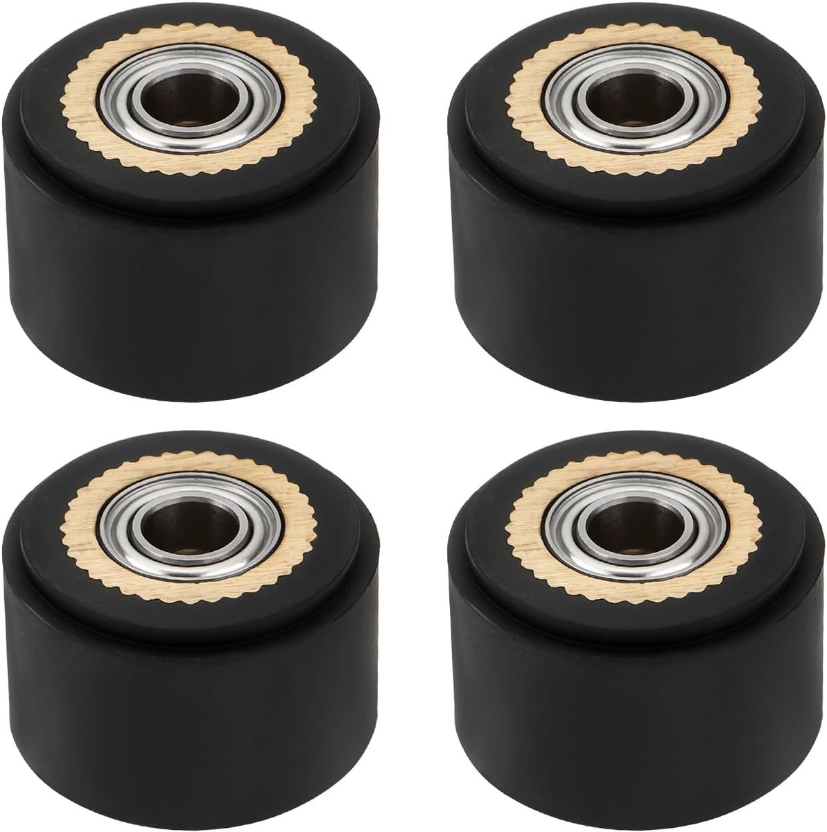 4 stks Knijp Roller Wiel Lager Messing Papier Druk Wiel voor Snijmachine Compatibel met Roland Compatibel met GCC 4x11x16mm