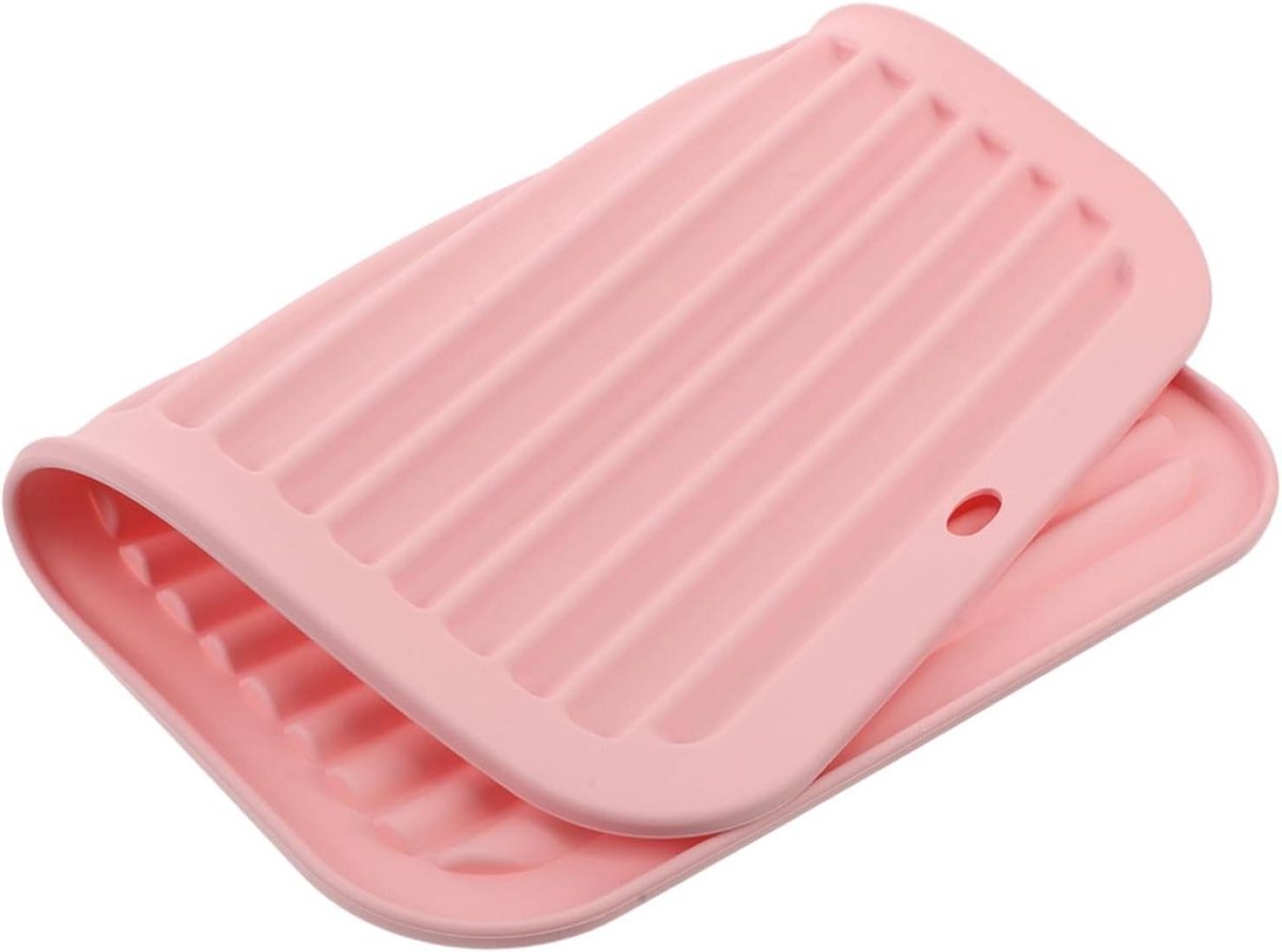 Hittebestendige Mat - Stylingtool Houder - Bescherming Meubels - Opvouwbaar Ontwerp - 30 x 23 cm - Roze