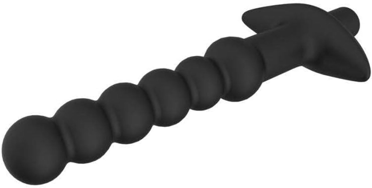 Vibrerende kralen butt plug - silicone - met afstandsbediening - voor intense stimulatie - SnelShoppen