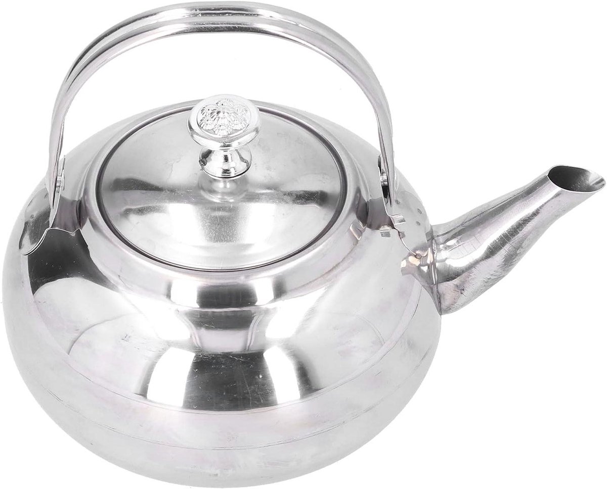 Theepot RVS - Waterketel - Dranken Bereiden - Snelkookfunctie - 16 cm - Zilver